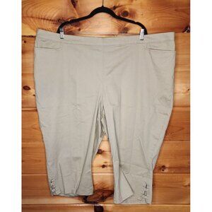 Catherines Essentials Plus Size 4X Capri Pull On With Front Pocket